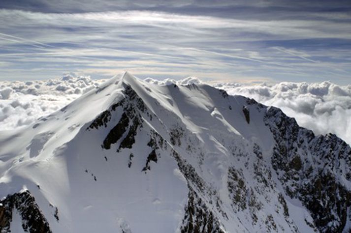 Mont Blanc hæsta fjall Vestur-Evrópu