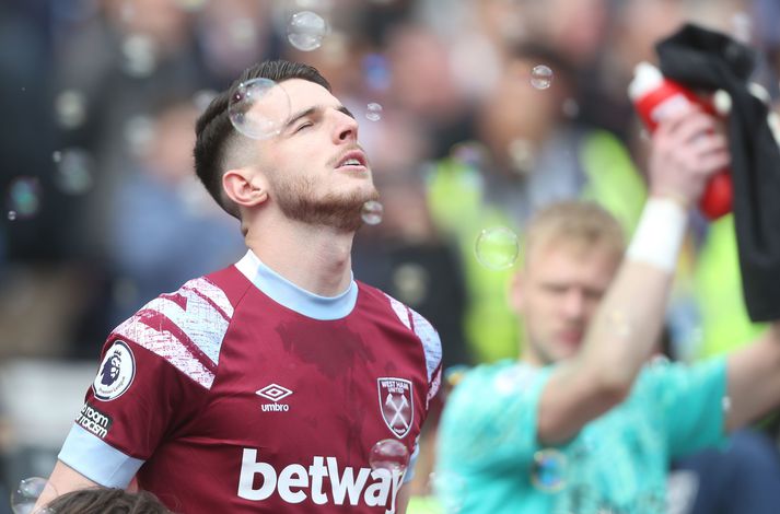 Declan Rice hefur að öllum líkindum spilað sinn síðasta leik fyrir West Ham.