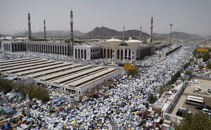 Trúarhátíð múslíma í Mekka, hajj, stóð yfir í september og er áætlað að um þrjár milljónir manna hafi komið þar saman.