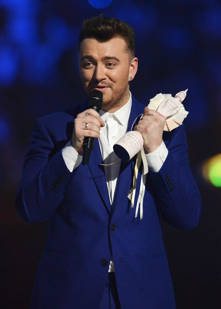 VINSÆLL Sam Smith á Brit-verðlaunahátíðinni í febrúar.