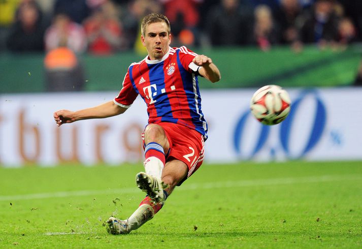 Philip Lahm í leik með Bayern.