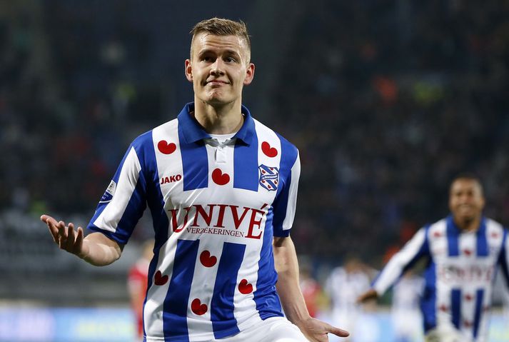 Alfreð Finnbogason hlaut gullskóinn í Hollandi.