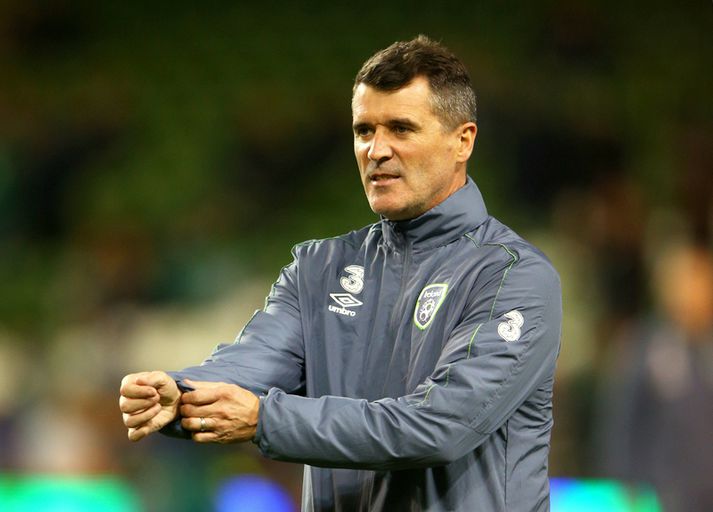 Roy Keane nýtur sín hjá írska landsliðinu.