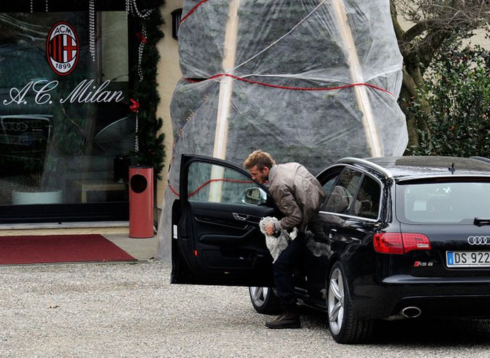 Beckham mætir á æfingasvæðið í dag á Audi station-bíl.