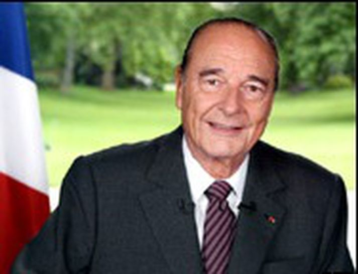 Jacques Chirac í sjónvarpsávarpi sínu sem birt var undir kvöld.