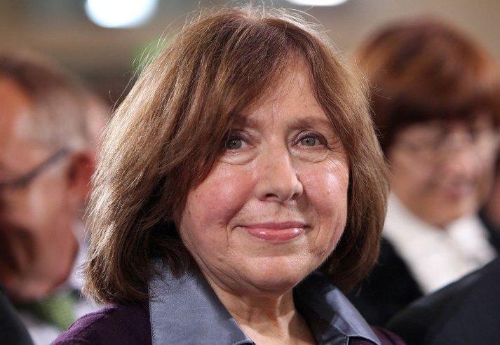 Svetlana Alexievich. VÍSIR/AFP