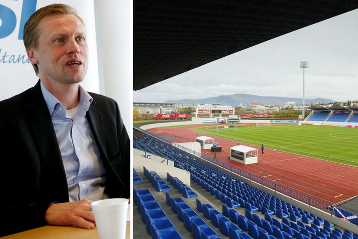 Geir Þorsteinsson, formaður KSÍ, stóð fyrir endurbætum á Laugardalsvelli fyrir tæpum áratug.