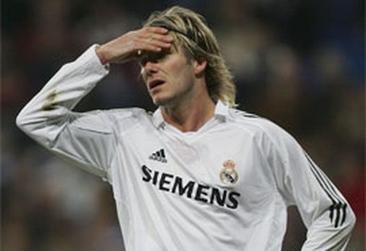 Látbragð David Beckham segir allt sem segja þarf um frammistöðu Real Madrid á heimavelli sínum í gærkvöldi