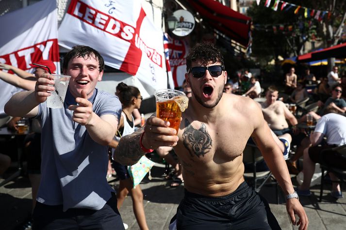 Stuðningsmenn Englands eru mættir til Marseille.