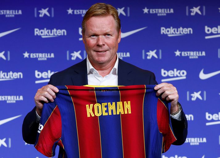 Koeman er hann var kynntur sem þjálfari Börsunga.