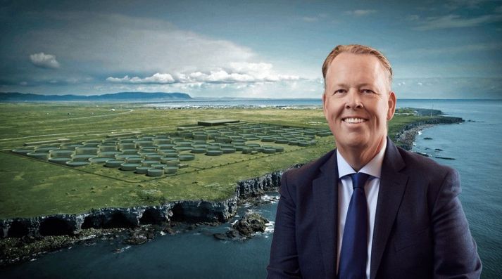 Eggert Þór Kristófersson, forstjóri First Water, en uppbygging landeldisfyrirtækisins á að klárast árið 2029 og áætluð heildarfjárfesting nemur um 115 milljörðum.