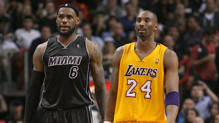 LeBron James og Kobe Bryant.