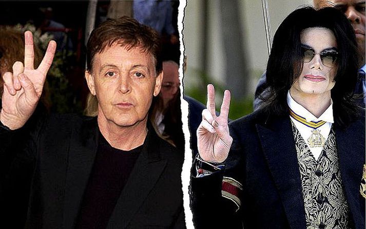 friður? Jackson vill grafa stríðsöxina með því að ánafna McCartney sinn hluta af Bítlalögunum í erfðaskrá sinni.