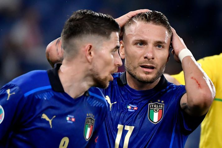 Jorginho og Ciro Immobile verða í eldlínunni í stórleik kvöldsins.