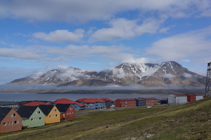 Frá Longyearbyen á Svalbarða.