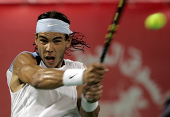 Rafael Nadal er komin áfram á opna bandaríska