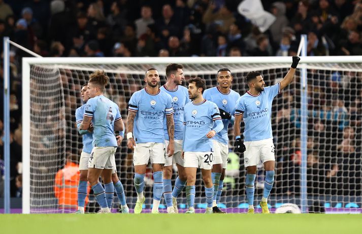 Manchester City vann öruggan sigur gegn Chelsea í dag.