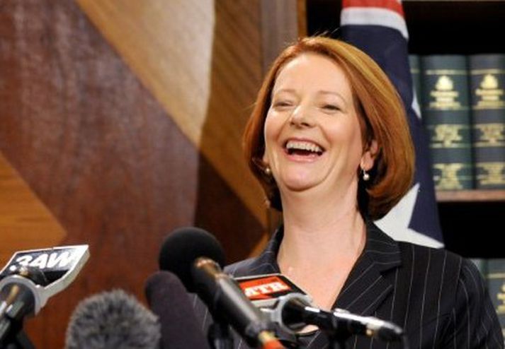 Julia Gillard, forsætisráðherra, er tæplega mjög ánægð með þessar ásakanir, enda stjórn hennar í hættu fyrir vikið.