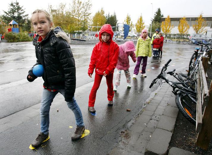 Hegðun barna á öllum skólastigum var mæld í rannsókninni og voru marktækar breytingar á hegðun á öllum stigum.fréttablaðið/anton