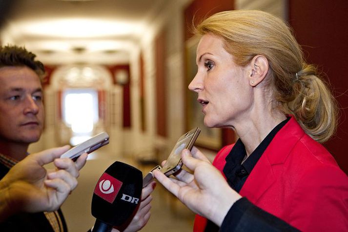 Helle Thorning-Schmidt Segir fátt við fjölmiðla um stjórnarmyndunarviðræðurnar, sem þó virðast nálgast lokastig.
nordicphotos/AFP