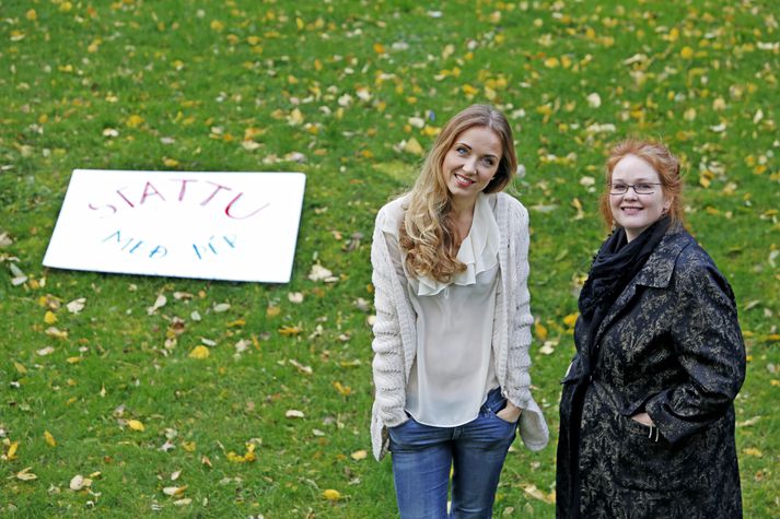 Þórdís Elva Þorvaldsdóttir og Brynhildur Björnsdóttir gerðu myndina Stattu með þér! í sameiningu.