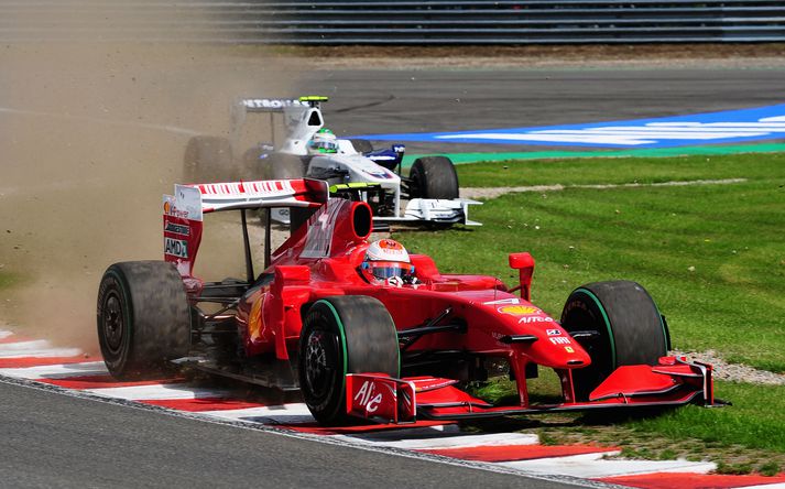 Kimi Raikkönen vann á Spa brautinni í Belgíu og vill komast aftur á verðlaunapall.