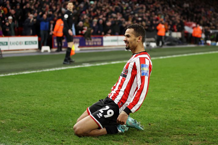 Iliman Ndiaye skaut Sheffield United í átta liða úrslit FA-bikarsins.