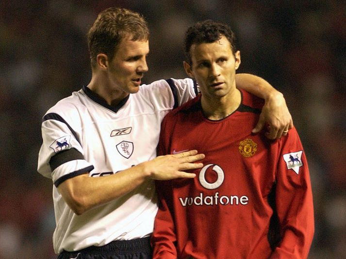 Guðni Bergsson og Ryan Giggs.