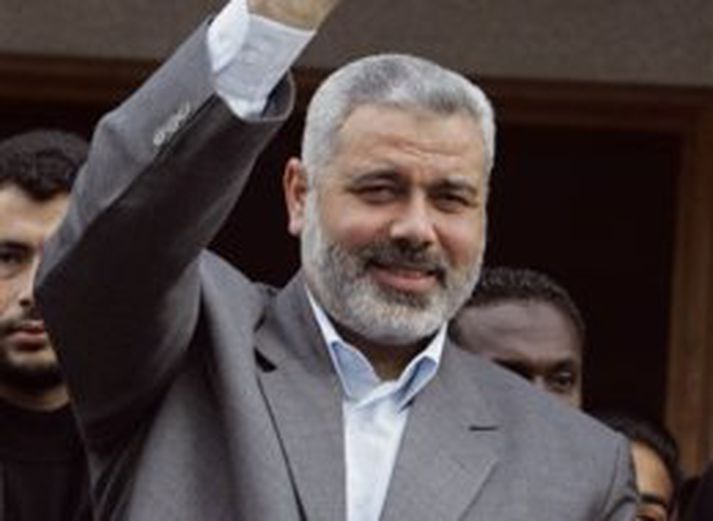 Ismail Haniyeh, forsætisráðherra Palestínu. Vestræn stjórnvöld hafa ekki viljað ræða við fulltrúa Hamas í þjóðstjórn Palestínu þar sem þeir segja Hamas vera hryðjuverkasamtök.