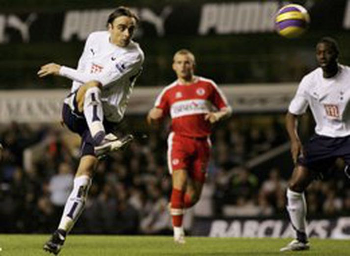 Dimitar Berbatov skoraði fallegt mark fyrir Tottenham í kvöld