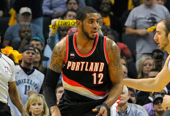 Aldridge í leik með Portland á síðustu leiktíð.