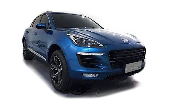 Hér sést hve líkur Zoyte T700 er Porsche Macan.