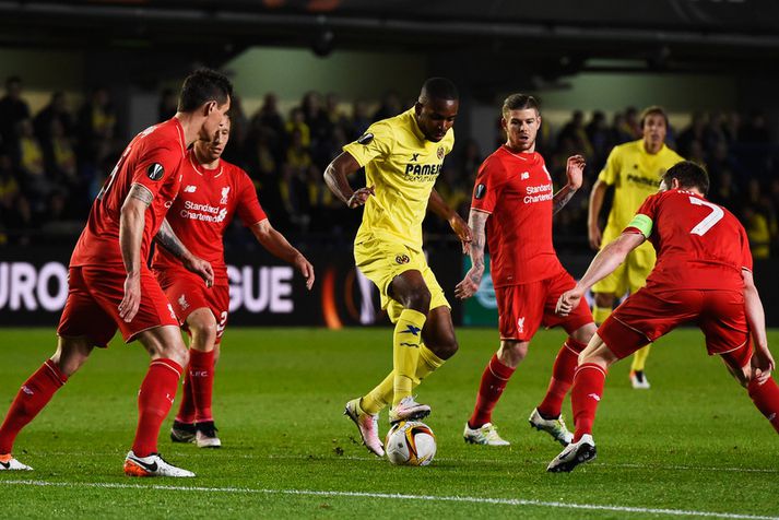 Cedric Bakambu í leik á móti Liverpool.