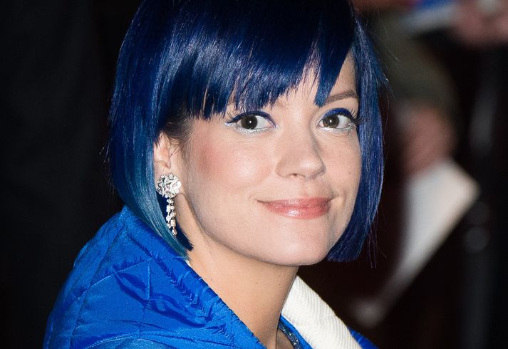 Lily Allen á bresku tískuverðlaununum í fyrra.