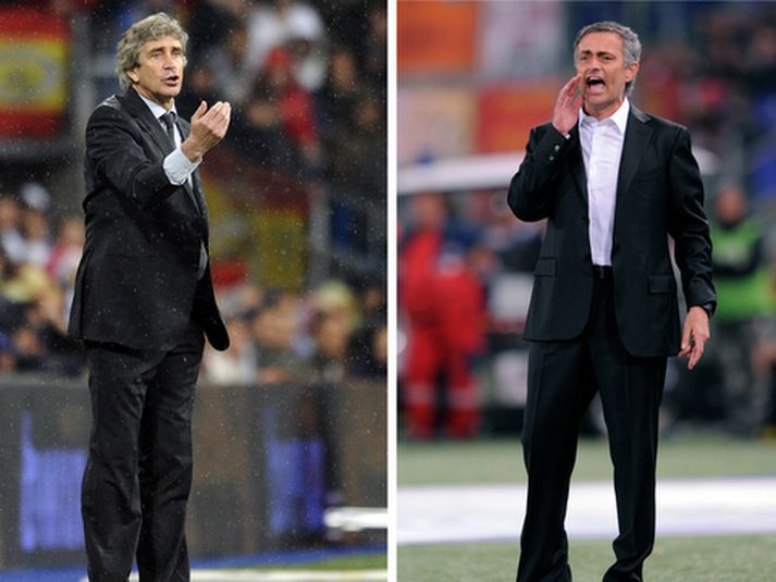 Manuel Pellegrini og Jose Mourinho.