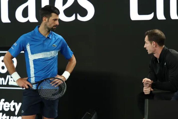 Djokovic og nýi þjálfari hans.