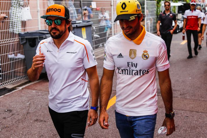 Spánverjarnir Alonso og Sainz