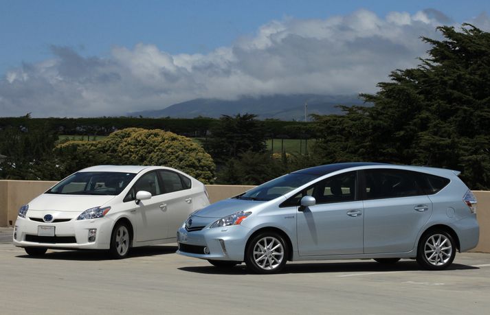 Toyota Prius í tveimur útfærslum.