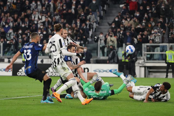 Inter vann virkilega mikilvægan sigur gegn Juventus í kvöld.