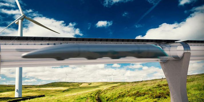 Hyperloop háhraðalestin.