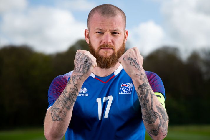 Aron Einar Gunnarsson, fyrirliði íslenska landsliðsins.