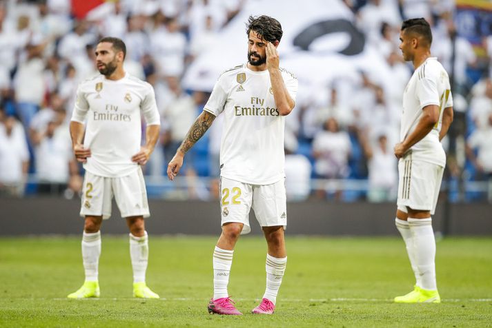 Isco í leiknum á móti Real Valladolid á Santiago Bernabeu um síðustu helgi.