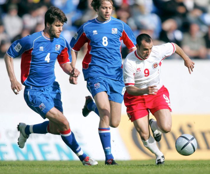 Stefán í landsleik gegn Möltu árið 2006.