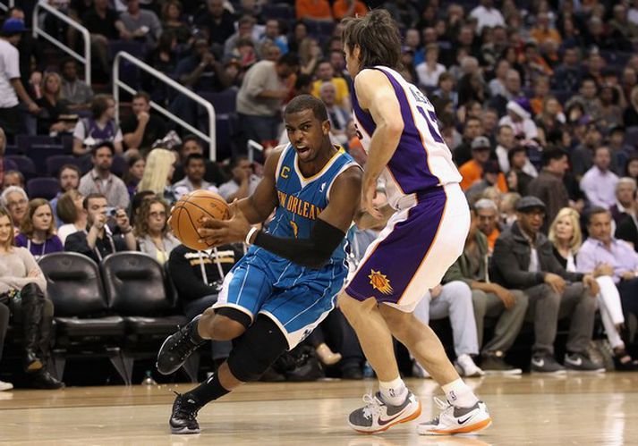 Chris Paul átti stórkostlegan leik í kvöld. Mynd/ Getty Images