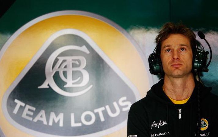 Jarno Trulli hjá Lotus liðinu.