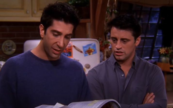 Ross og Joey voru skemmtilegir karakterar.