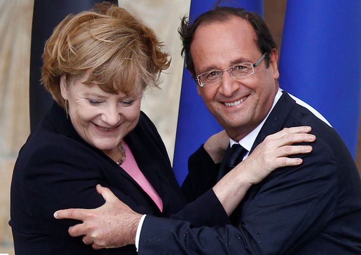 Merkel og Hollande.