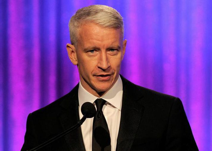 Anderson Cooper sjónvarpsstjarna varð fyrir árás. Mynd/ AFP.