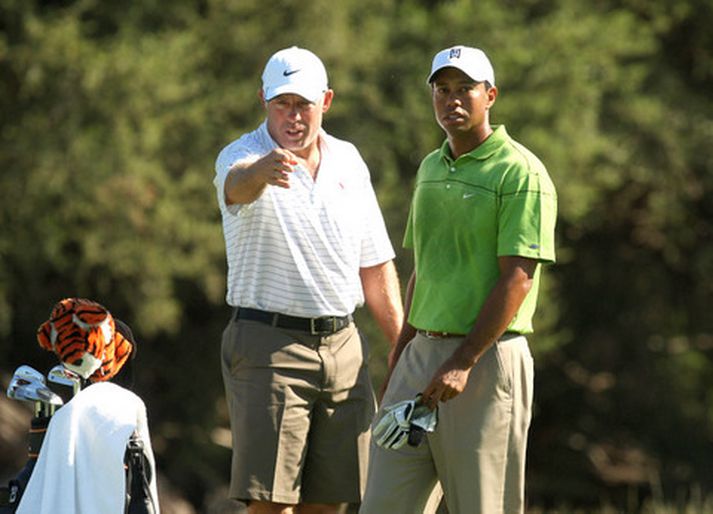 Steve Williams og Tiger Woods.