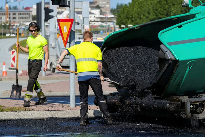 Frá malbikun sumarið 2021.